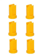 DURAFORCE Pack of 6 - Greenleaf Low Pressure Air Mix Venturi Yellow Spray Tip Nozzle 110°