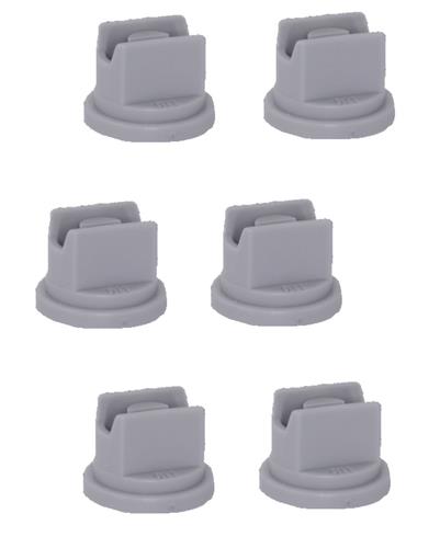 DURAFORCE Pack of 6 - Greenleaf Spraymax Extended Range Gray Spray Tip 80° SMP8006