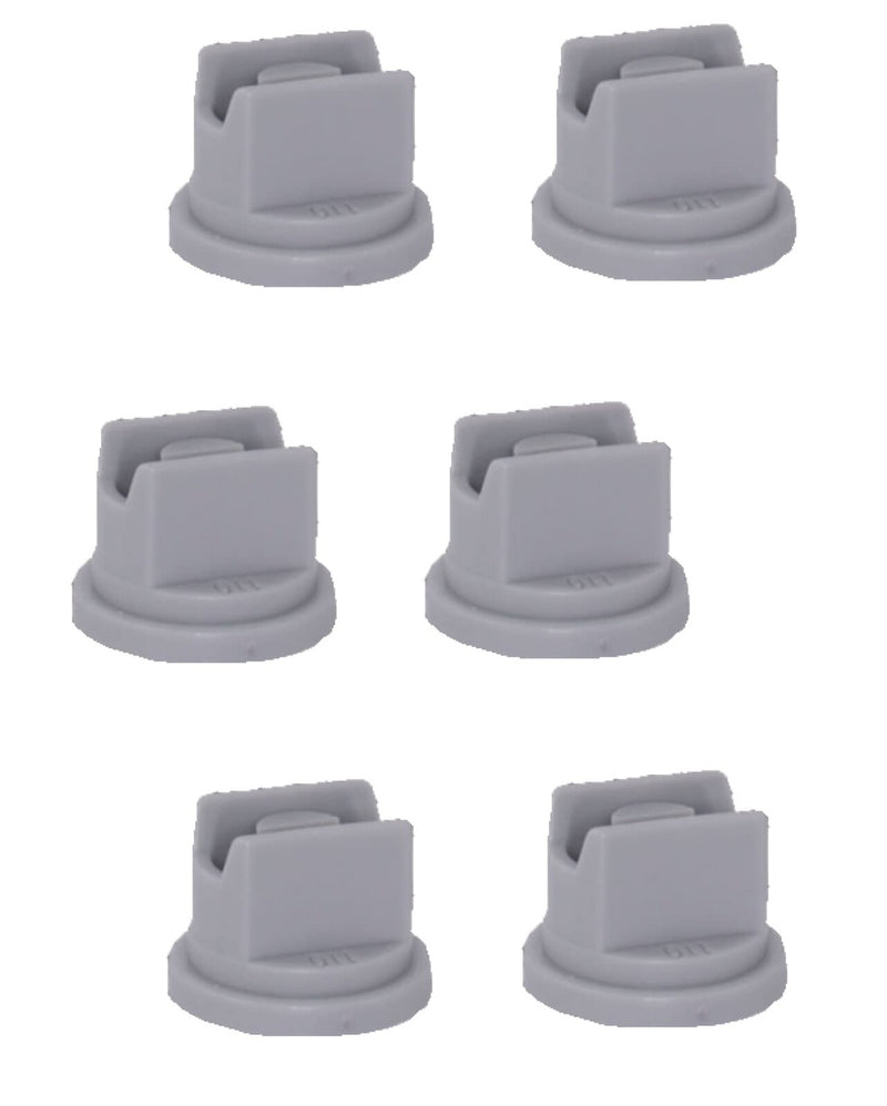 DURAFORCE Pack of 6 - Greenleaf Spraymax Extended Range Gray Spray Tip 80° SMP8006