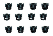 DURAFORCE Pack of 12 - Quick TeeJet Black Nylon Cap For Flat, TP & XR Style Spray Tips