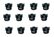 DURAFORCE Pack of 12 - Quick TeeJet Black Nylon Cap For Flat, TP & XR Style Spray Tips