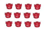 DURAFORCE Pack of 12 - Quick TeeJet Red Nylon Cap For Flat, TP Standard & XR Style Tips