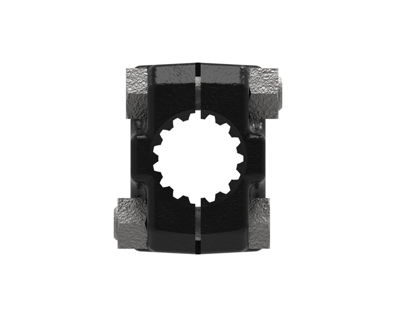 DURAFORCE Weasler 1" Bore x 15 Spline Clamp Lawn & Garden Yoke w/ Bolt Holes & Set Screw