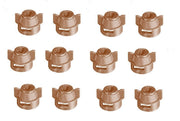 DURAFORCE Pack of 12 - Quick TeeJet Brown Nylon Cap For Flat, TP Standard & XR Style Tips