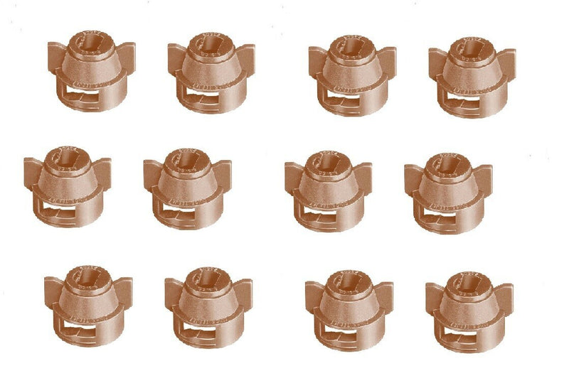 DURAFORCE Pack of 12 - Quick TeeJet Brown Nylon Cap For Flat, TP Standard & XR Style Tips