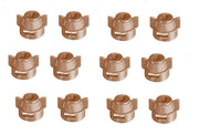 DURAFORCE Pack of 12 - Quick TeeJet Brown Nylon Cap For Flat, TP Standard & XR Style Tips
