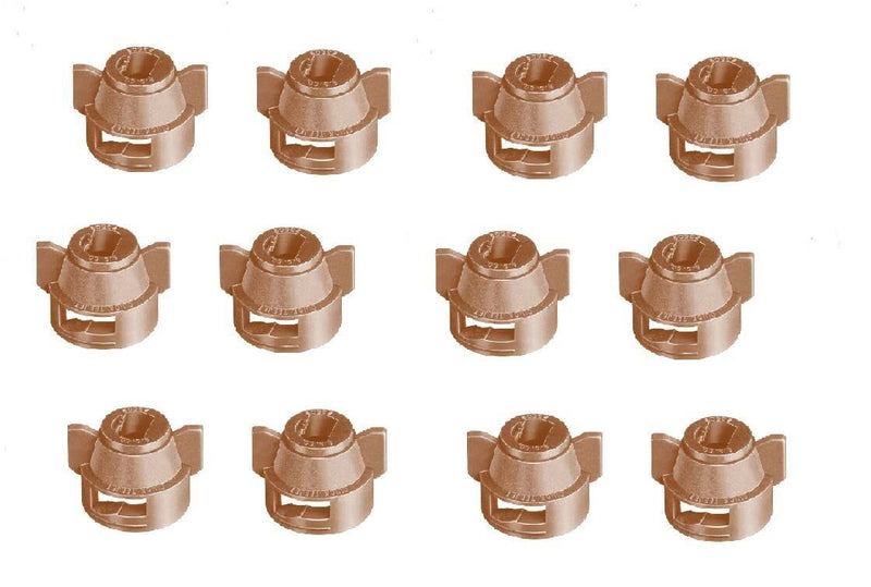 DURAFORCE Pack of 12 - Quick TeeJet Brown Nylon Cap For Flat, TP Standard & XR Style Tips