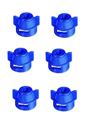 DURAFORCE Pack of 6 - Quick TeeJet Blue Nylon Cap For Flat, TP Standard & XR Style Tips