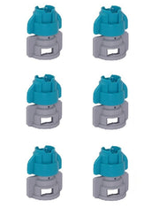 DURAFORCE Pack of 6 - Greenleaf Medium Pressure TurboDrop XL Teal/Gray Spray Nozzle 110°