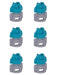 DURAFORCE Pack of 6 - Greenleaf Medium Pressure TurboDrop XL Teal/Gray Spray Nozzle 110°