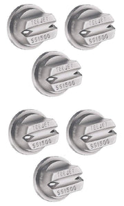 DURAFORCE Pack of 6 - TeeJet SS Double Outlet Spray Tip 150° Rated 0.60 GPM @ 40 PSI