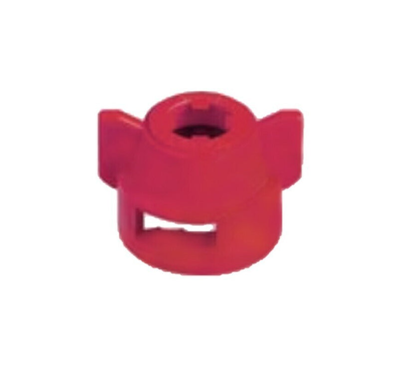 DURAFORCE Pack of 12 - Quick TeeJet Red Nylon Cap For Flat Fan Spray Tips w/ 2 Patterns