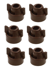 DURAFORCE Pack of 6 - Quick TeeJet Brown Nylon Cap For TJ60, AI, SJ3 & More Style Tips