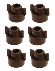 DURAFORCE Pack of 6 - Quick TeeJet Brown Nylon Cap For TJ60, AI, SJ3 & More Style Tips