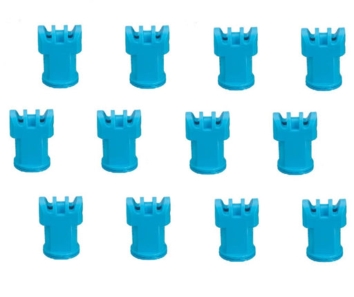 DURAFORCE Pack of 12 - TeeJet AI Turbo TwinJet L Blue Flat Spray Tip Rated 1.0 GPM @ 40PSI