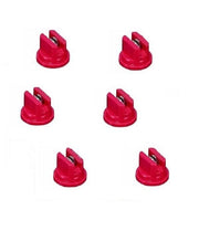 DURAFORCE Pack of 6 - TeeJet Flat Spray Tips Red 110° Polymer w/ SS Insert Visiflo