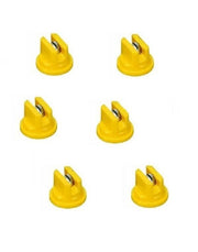 DURAFORCE Pack of 6 - TeeJet Flat Spray Tips Yellow 110° Polymer w/ SS Insert Visiflo