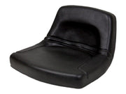 DURAFORCE Replacement For Seat Low-Back Steel Pan Style 18" Wide x 10-1/2" Tall - Black