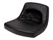 DURAFORCE Replacement For Seat Low-Back Steel Pan Style 18" Wide x 10-1/2" Tall - Black