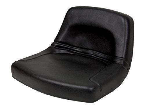DURAFORCE Replacement For Seat Low-Back Steel Pan Style 18" Wide x 10-1/2" Tall - Black