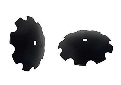 DURAFORCE 2 of 22" Notched Disc Harrow Blade 1-1/8" x 1-1/4" Square 6 Gauge 5 MM Thick