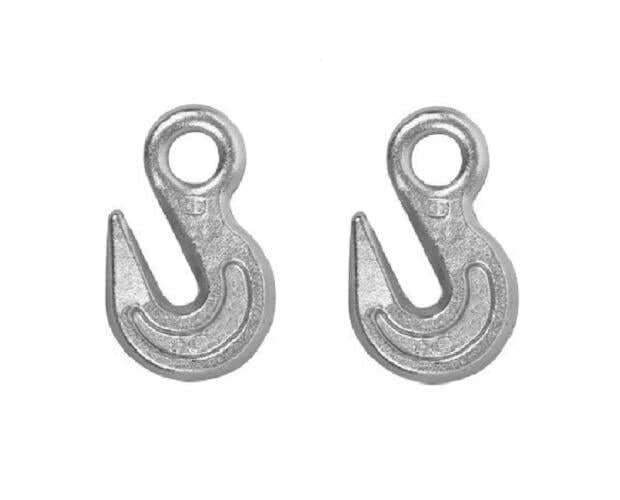 DURAFORCE Pack of 2 - 1/4" Chain Grab Hook Grade 30 w/ 1,250 LB Load Limit 07206