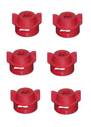 DURAFORCE Pack of 6 - Quick TeeJet Red Nylon Cap For Flat, TP Standard & XR Style Tips