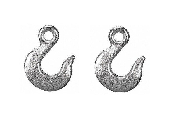 DURAFORCE Pack of 2 - 5/16" Chain Slip Hook Grade 30 w/ 1,900 LB Load Limit 07408