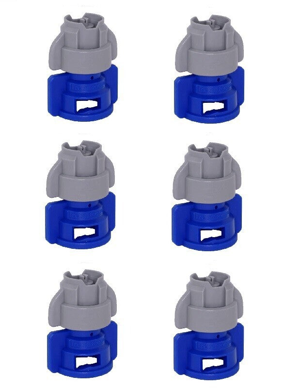 DURAFORCE Pack of 6 - Greenleaf Medium Pressure TurboDrop XL Blue/Gray Spray Nozzle 110°
