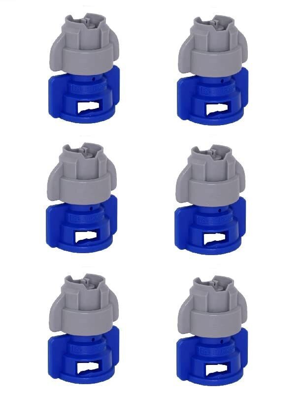 DURAFORCE Pack of 6 - Greenleaf Medium Pressure TurboDrop XL Blue/Gray Spray Nozzle 110°