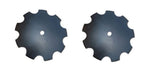 DURAFORCE 2 of 22" Notched Disc Harrow Blade 1-1/2" Round 6 Gauge 5 MM Thick N226112R