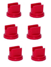 DURAFORCE Pack of 6 - Greenleaf Spraymax Extended Range Red Spray Tip 80° SMP8004
