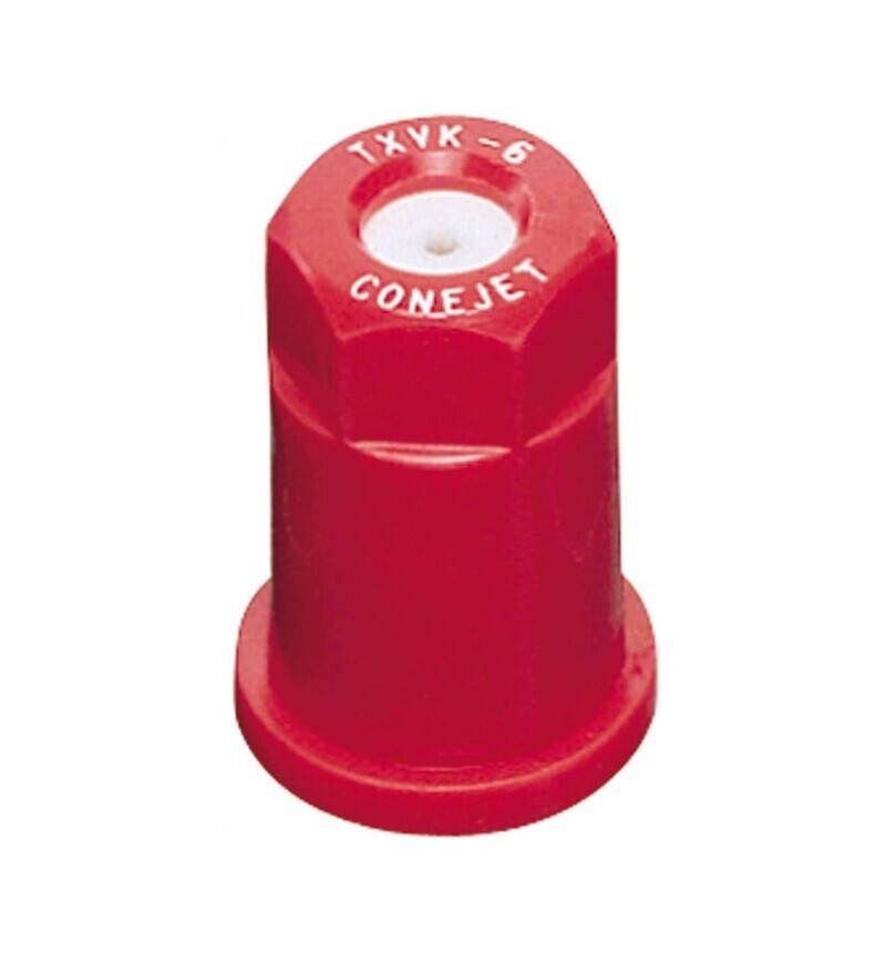 DURAFORCE TeeJet ConeJet Hollow Cone Spray Tip 0.1 GPM @ 40 PSI Visiflo Red TX-VK6