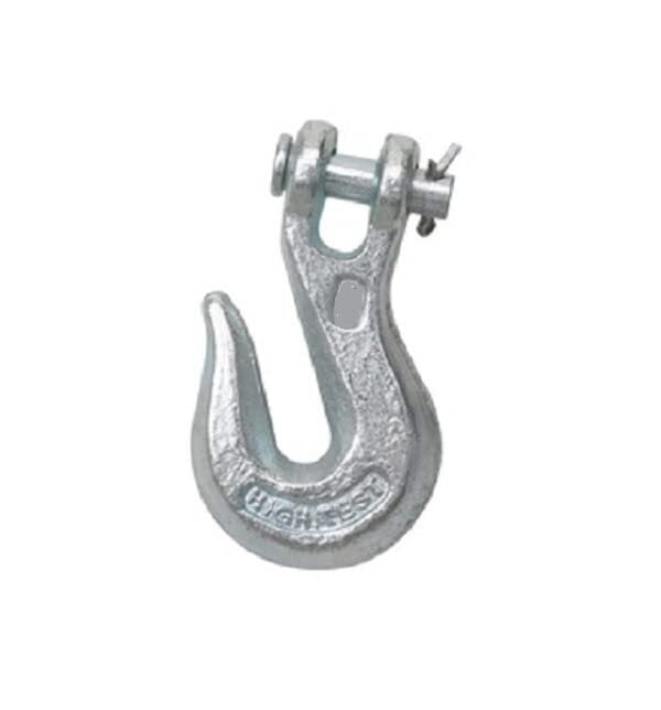 DURAFORCE Pack of 10 - 1/4" Clevis Chain Grab Hook Grade 43 w/ 2,600 LB Load Limit