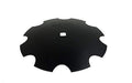DURAFORCE 16" Notched Disc Harrow Blades 7/8" Square x 1" Round 9 Gauge Dual Punched