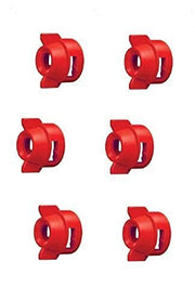 DURAFORCE Pack of 6 - Quick TeeJet Red Nylon Cap For TK-V & TF-V Style Spray Tip