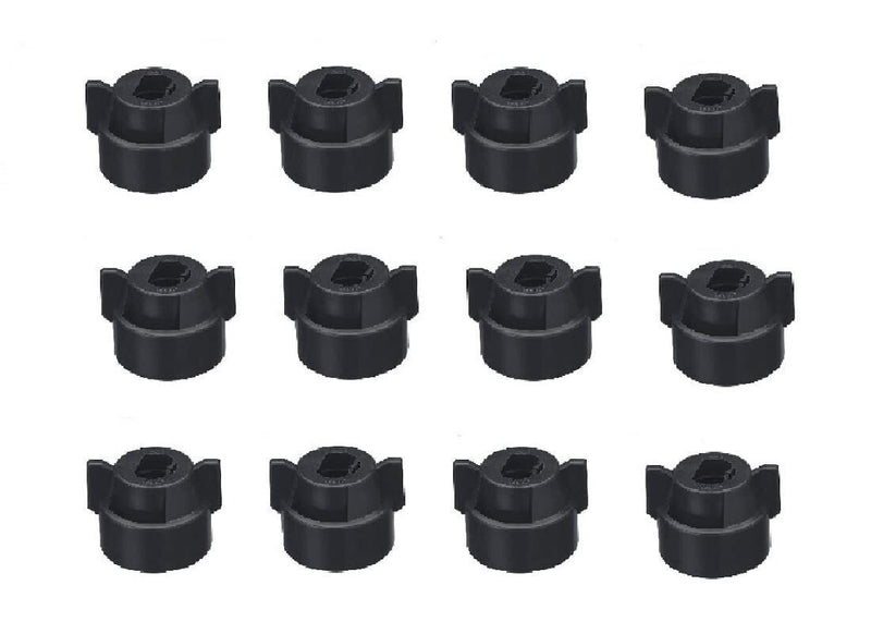 DURAFORCE Pack of 12 - Quick TeeJet Black Nylon Cap For TP, XR, DG, OC, Turbo & AIXR Tips