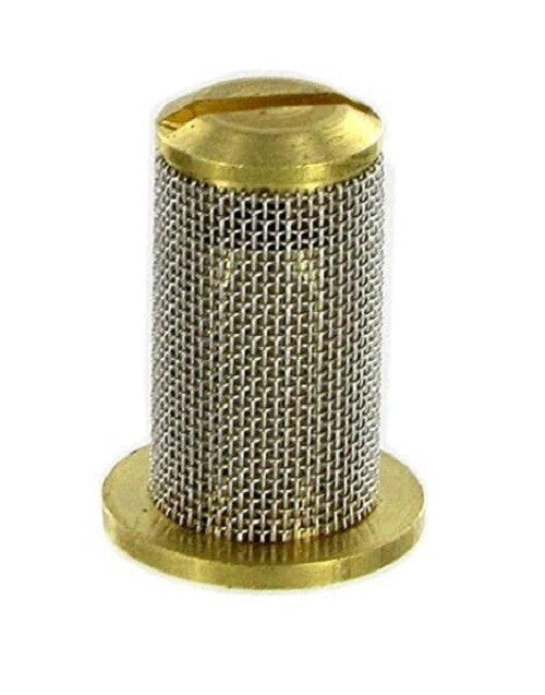 DURAFORCE Teejet Brass Check Valve Tip Strainer w/ SS 100 Mesh Screen Opens @ 10 PSI