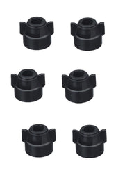 DURAFORCE Pack of 6 - Quick TeeJet Black Nylon Cap For TK-V & TF-V Style Spray Tips