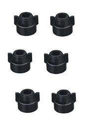 DURAFORCE Pack of 6 - Quick TeeJet Black Nylon Cap For TK-V & TF-V Style Spray Tips