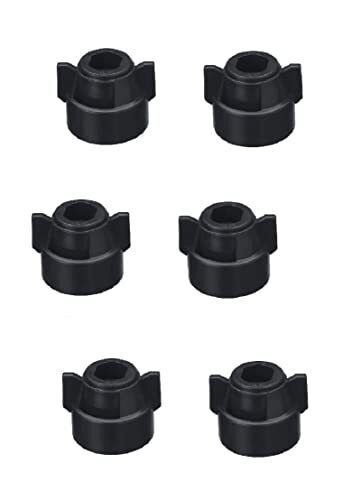 DURAFORCE Pack of 6 - Quick TeeJet Black Nylon Cap For TK-V & TF-V Style Spray Tips