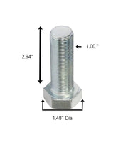DURAFORCE Replacement Blade Bolt For Sidewinder 1.00" Thread x 3.00" Long w/o Spacer 16196