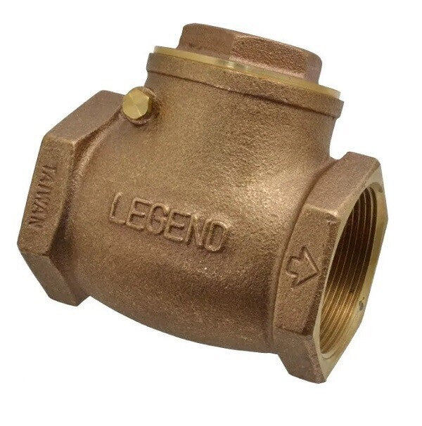 DURAFORCE Legend 2" Female Thread Swing Check Valve Brass w/ 200 PSI 105108