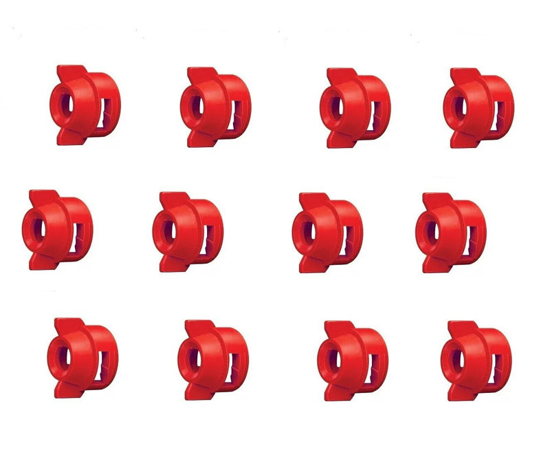 DURAFORCE Pack of 12 - Quick TeeJet Red Nylon Cap For TK-V & TF-V Style Spray Tip