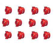 DURAFORCE Pack of 12 - Quick TeeJet Red Nylon Cap For TK-V & TF-V Style Spray Tip