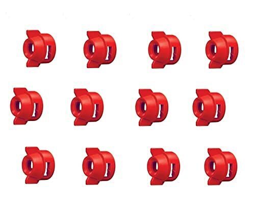 DURAFORCE Pack of 12 - Quick TeeJet Red Nylon Cap For TK-V & TF-V Style Spray Tip