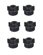 DURAFORCE Pack of 6 - Quick TeeJet Black Nylon Cap For TP, XR, DG, OC, Turbo & AIXR Tips