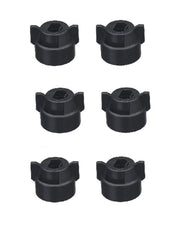 DURAFORCE Pack of 6 - Quick TeeJet Black Nylon Cap For TP, XR, DG, OC, Turbo & AIXR Tips