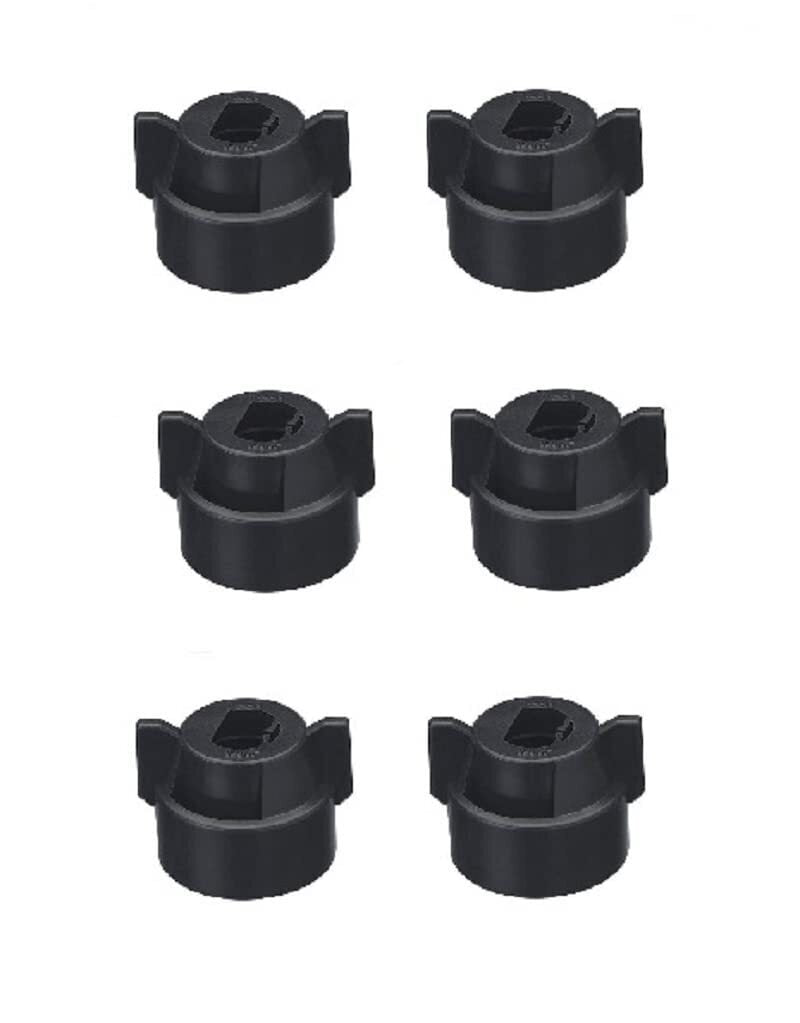 DURAFORCE Pack of 6 - Quick TeeJet Black Nylon Cap For TP, XR, DG, OC, Turbo & AIXR Tips