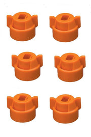 DURAFORCE Pack of 6 - Quick TeeJet Orange Nylon Cap For TP, XR, DG, OC, Turbo & AIXR Tips